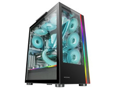 CAJA E-ATX MARS GAMING MC-ULT XXL BLACK CRISTAL TEMPLADO FRONTAL Y LATERAL