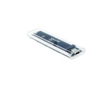 CAJA EXTERNA M.2 USB-C TOOQ TQE-2200 TRANSPARENTE RGB - USB 3.1 GEN2 USB-C PARA M.2 NGFF/NVMe