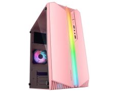 CAJA MARS GAMING MC-S1 MICROATX GAMING ROSA ARGB CON VENTILADOR TRASERO FRGB Y VENTANA LATERAL