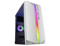 CAJA MICROATX GAMING MARS GAMING MC-S1 BLANCO FRONTAL ARGB VENTILADOR TRASERO FRGB SIN VENTANA LATERAL