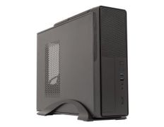 CAJA MICROATX SLIM UNYKA MATX UK2010 COLOR NEGRO | POSICIONAMIENTO HORIZONTAL O VERTICAL CON FUENTE
