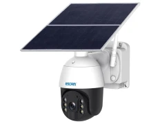 Cámara de seguridad IP Escam QF724 Solar 4G/LTE Blanco - 24 Horas de grabación