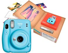 Cámara Fujifilm Instax Mini 11 Bundle Sky Blue