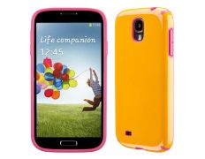 Funda CandyShell para Samsung Galaxy S4 Naranja-Magenta