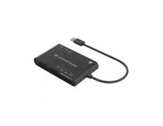 Lector de Tarjetas Externo Concentronic BIAN010B USB-C y USB-A SD, SDHC, SDXC, Micro SD, MMC, MS, CF, XD