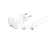 CARGADOR BELKIN BOOST CHARGE USB-C 30W CON CABLE USB-C - BLANCO
