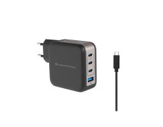 Cargador USB-C Conceptronic 100W con Quickcharge 3.0 y GaN - Incluye Cable Negro