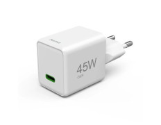 Cargador USB-C Hama 45W Blanco Super Mini con GaN Quick Charge Power Delivery