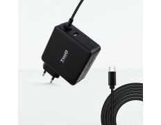 CARGADOR DE PARED TOOQ TQLC-USBC90PD USB-C PD3.0 90W COLOR NEGRO