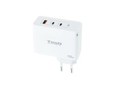 CARGADOR USB-C TOOQ 100W TQWC-GANQC2PD100WT 2xUSB-C 1xUSB-A BLANCO