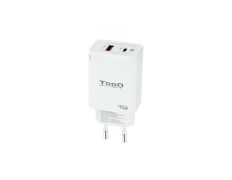 CARGADOR USB-C TOOQ 45W TQWC-GANQCPD45WT USB-C PD + USB-A QC 45W BLANCO