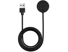 Cargador Negro USB-A Compatible para Google Pixel Watch 3/2 y Fitbit Versa 4/3 - Marca CROCOCASE