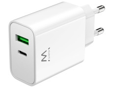 Cargador Ewent Ew1325 Usb-c/usb-a 30w Qc 3.0 Blanco