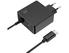 CARGADOR DE PARED EWENT EW3978 USB-C CON PD 65W + PUERTO USB-A