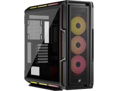 CAJA CORSAIR 5000T LX RGB TG BLACK SEMITORRE ATX