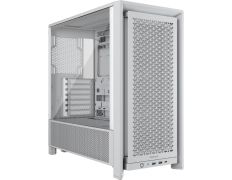 CAJA SEMITORRE CORSAIR 4000D RS WHITE ATX FRAME