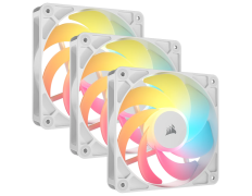 VENTILADOR CORSAIR AUXILIAR RS120R A-RGB 120MM WHITE TRIPLE PACK