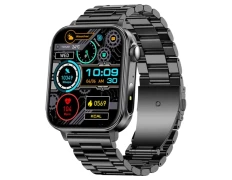 Smartwatch Colmi P80 con Correa de Acero Negro