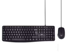 Teclado + Ratón Ewent Ew3007 Usb Negro