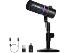 Micrófono Inalámbrico Gaming COMICA EJoy D10 Pro (D) Negro