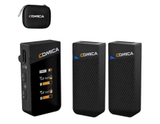 Micrófono Lavalier Inalámbrico COMICA Vimo C2 de 2 Canales - Control y Cancelación de Sonido
