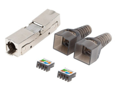 Conector Adaptador 2x RJ45 Cat.6 FTP Plug LANBERG