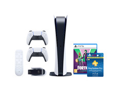 Consola Playstation 5 Digital + Mando + Accesorios + Fortnite: La Última Risa