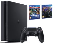 Consola PS4 Slim 1 TB + Uncharted: The Nathan Drake Collection + Medievil