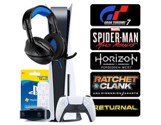 Consola PS5 + 5 Juegos + Accesorios + 12 Meses PSN