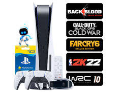 Consola PS5 White + Mandos + 5 Juegos + Accesorios + 12 Meses PSN