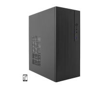 CAJA COOLBOX M460 MICROATX GPU MAX 250mm USB-C 3.2 500W NEGRO