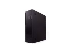 CAJA COOLBOX T360 BLACK MICROATX SLIM CON FUENTE TFX 80PLUS BRONZE VERTICAL Y HORIZONTAL