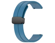 Correa Universal Azul Marino 22mm con Cierre Magnético para Smartwatch Xiaomi/Amazfit/Samsung/Huawei/Realme/Ticwatch - CROCOCASE