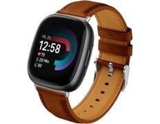 Correa de Cuero Fitbit Versa 3 / Versa 4 en Marrón - CROCOCASE