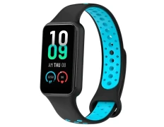 Correa Xiaomi Mi Smart Band 8 Active / Redmi Smart Band 2 Dual Negro Azul - Marca CROCOCASE