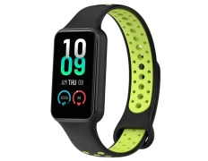 Correa Xiaomi Mi Smart Band 8 Active / Redmi Smart Band 2 Color Negro y Verde - CROCOCASE