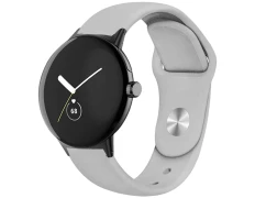 Correa Universal Elegance Silicona 20mm Gris para Smartwatch Xiaomi/Amazfit/Samsung/Huawei/Realme/Ticwatch