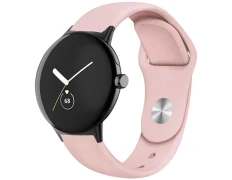 Correa Universal Silicona 20mm Rosa Claro para Smartwatch Xiaomi/Amazfit/Samsung/Huawei/Realme/Ticwatch