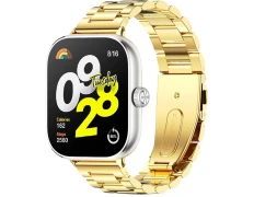 Correa Metal Eslabones Xiaomi Mi Smart Band 9 Pro / Band 8 Pro / Redmi Watch 4 / Redmi Watch 5 / Redmi Watch 6 / Xiaomi Smart Band 10 Pro Dorado