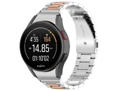 Correa Metal Eslabones Samsung Galaxy Watch 4/5/6 - Plata y Dorado Rosa
