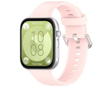 Correa Huawei Watch Fit 3 Rosa de Silicona - Marca CROCOCASE