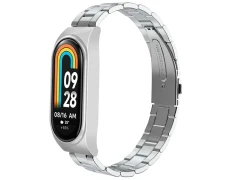 Correa de Metal Eslabones Xiaomi Mi Smart Band 9 / Mi Smart Band 8 Plata - CROCOCASE