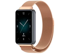 Correa Magnética Milanesa Huawei Band 8/9 y Honor 9 Dorado Rosa