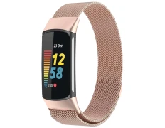 Correa Fitbit Charge 5 / Charge 6 Magnética Milanesa - Champán por CROCOCASE