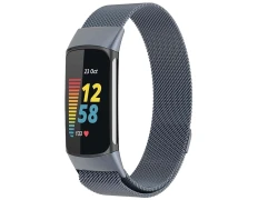 Correa Milanesa Magnética Fitbit Charge 5 / Charge 6 Gris - CROCOCASE