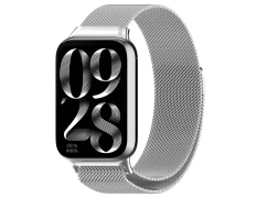 Correa Milanesa Magnética Xiaomi Mi Smart Band 9 Pro / Band 8 Pro / Redmi Watch 4 / Redmi Watch 5 / Redmi Watch 6 / Xiaomi Smart Band 10 Pro Plata