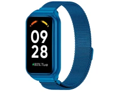 Correa Milanesa Xiaomi Mi Smart Band 8 Active y Redmi Smart Band 2 en Azul
