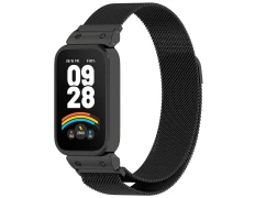 Correa Milanesa Magnética Xiaomi Mi Smart Band 9 Active y Redmi Smart Band 3 Negra