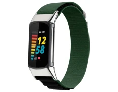 Correa de Nailon Verde para Fitbit Charge 5 / Charge 6 por CROCOCASE