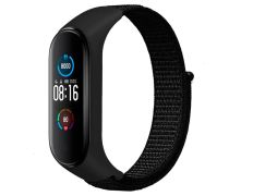 Correa de Nailon para Xiaomi Mi Smart Band 6/ Mi Band 5/ Amazfit Band 5 - Negro